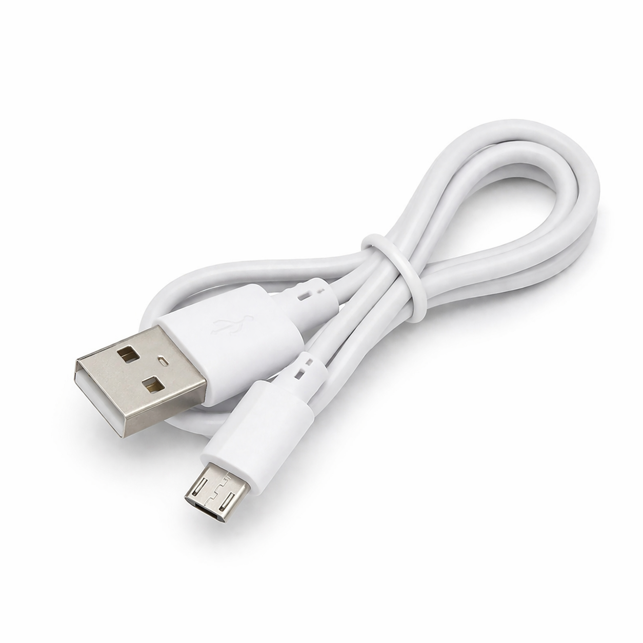 USB kabel voor Porexa gezicht mist apparaat op witte achtergrond